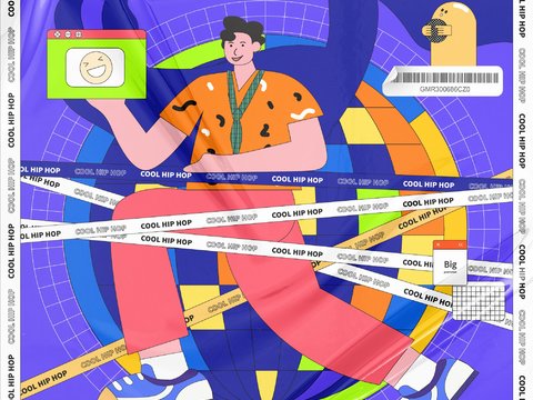 孟菲斯几何宣传海报时尚创意广告海报123