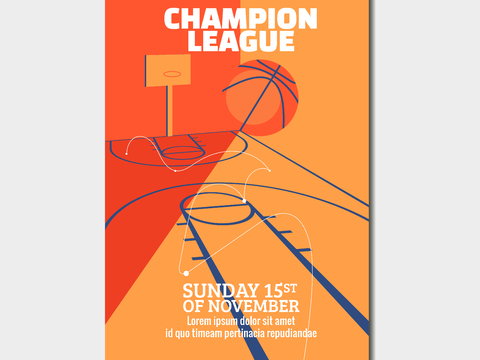 篮球运动创意广告海报12