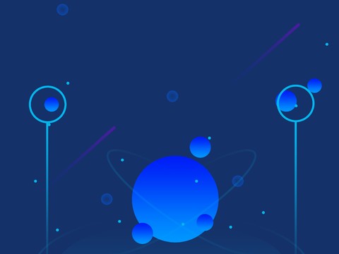  蓝色炫酷光效背景广告5 