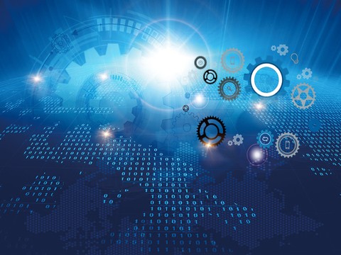  蓝色炫酷光效背景广告54 