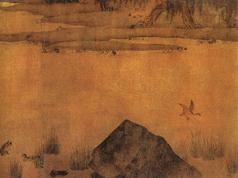  中式新中式挂画壁画字画山水花鸟背景墙壁纸装饰画油画 