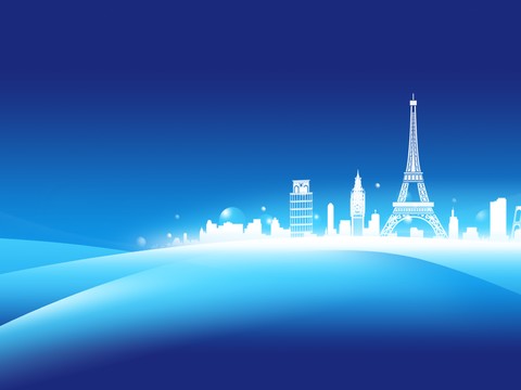  蓝色炫酷光效背景广告12 