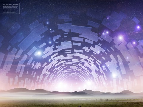 未来科技城市广告海报4