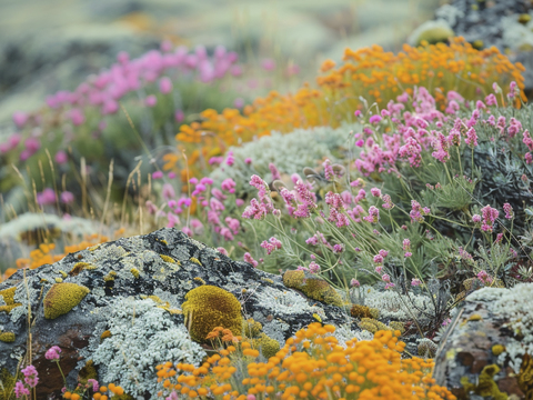  野花，花海，花卉，鲜花，植物 