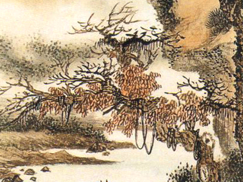  中式新中式挂画壁画字画山水花鸟背景墙壁纸装饰画油画 