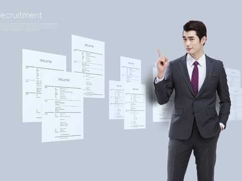  科技感人工智能智能科技识别广告海报2 