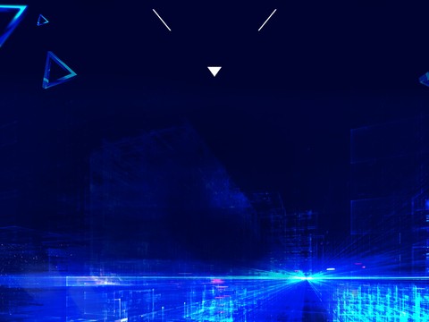  蓝色炫酷光效背景广告50 