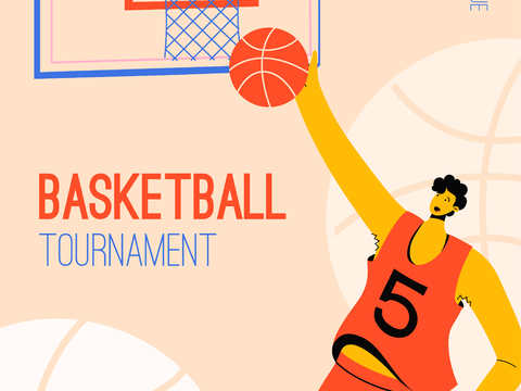 篮球运动创意广告海报2