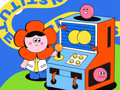 潮玩卡通插画风集会活动海报广告13