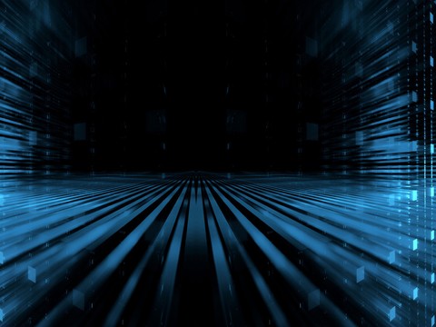  蓝色炫酷光效背景广告52 