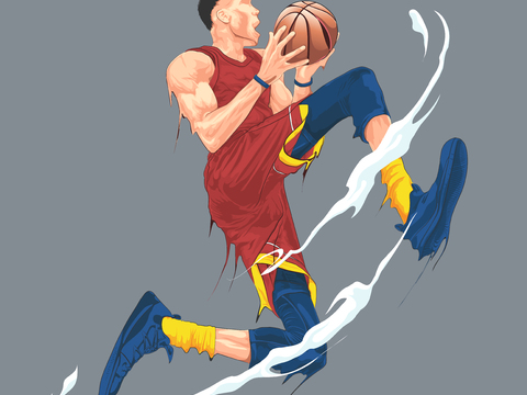 篮球运动创意广告海报89