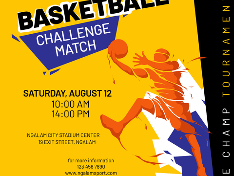 篮球运动创意广告海报43