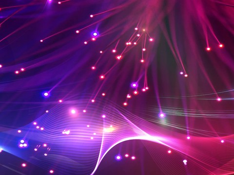 蓝色炫酷光效背景广告55