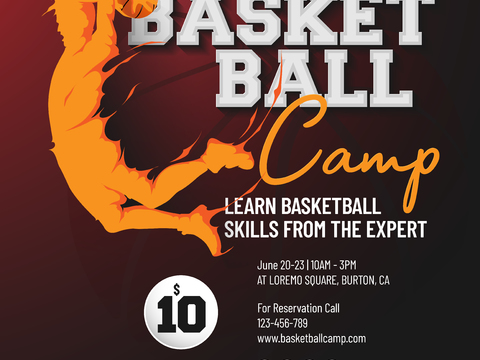  篮球运动创意广告海报11 