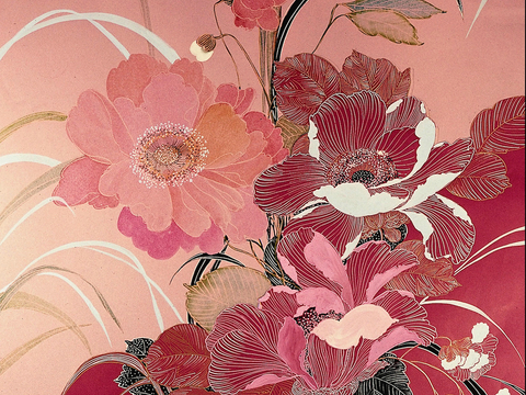  中式新中式挂画壁画字画山水花鸟背景墙壁纸装饰画油画 