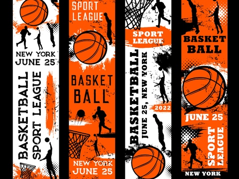  篮球运动创意广告海报26 