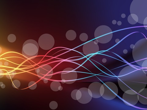  蓝色炫酷光效背景广告26 