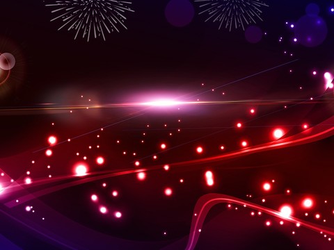 蓝色炫酷光效背景广告42