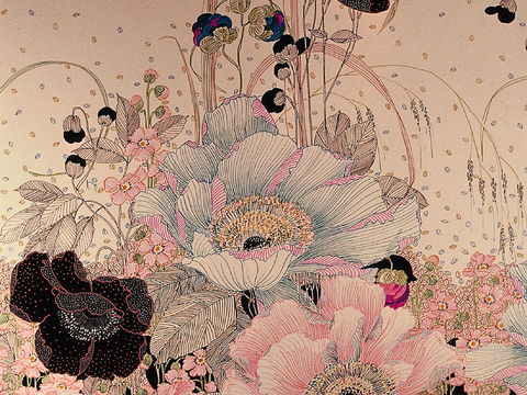  中式新中式挂画壁画字画山水花鸟背景墙壁纸装饰画油画 