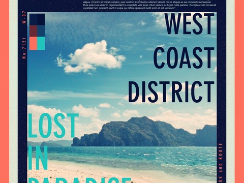  时尚创意艺术广告海报82 