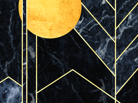  中式新中式挂画壁画字画山水花鸟背景墙壁纸装饰画油画 