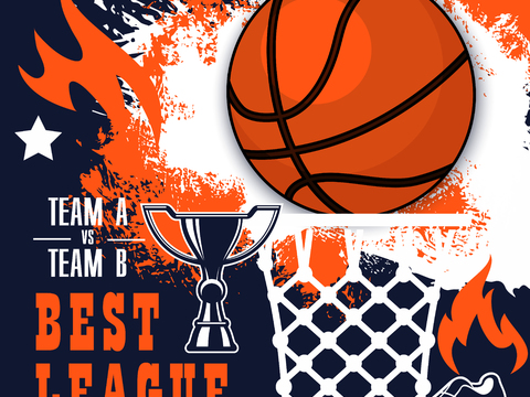 篮球运动创意广告海报21