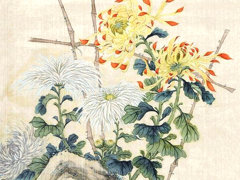  中式新中式挂画壁画字画山水花鸟背景墙壁纸装饰画油画 