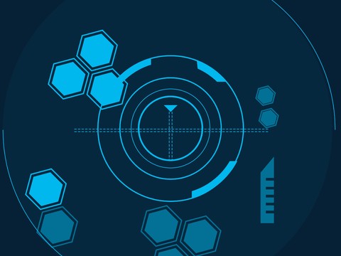 蓝色炫酷光效背景广告18