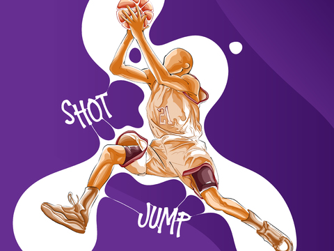  篮球运动创意广告海报66 