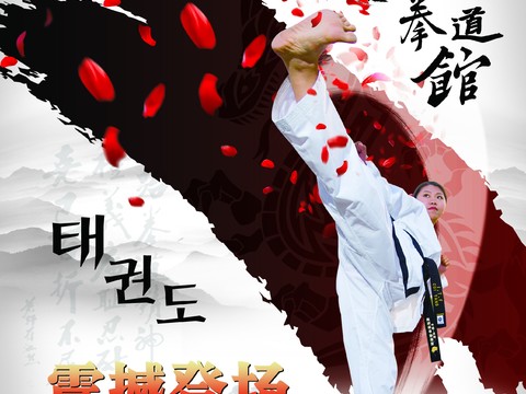 跆拳道运动健身广告海报12