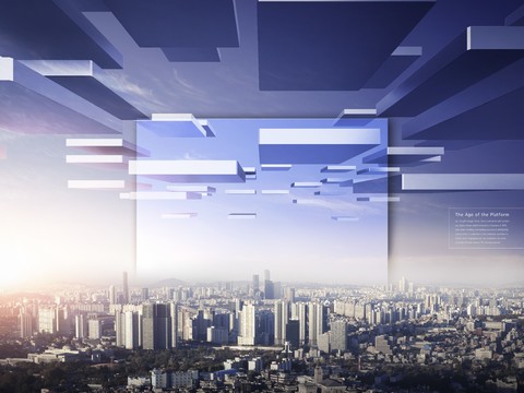 未来科技城市广告海报5