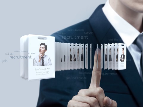  科技感人工智能智能科技识别广告海报6 