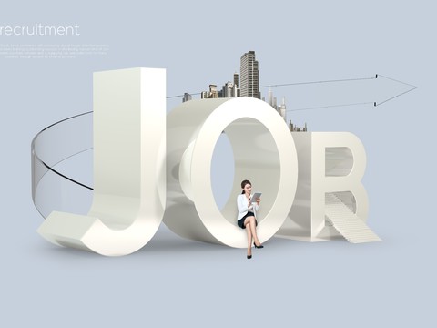  科技感人工智能智能科技识别广告海报12 