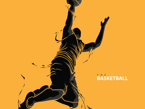  篮球运动创意广告海报64 