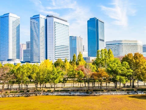 高清白天城市外景