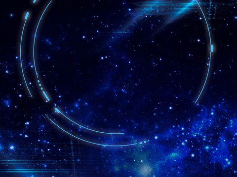 蓝色炫酷光效背景广告44