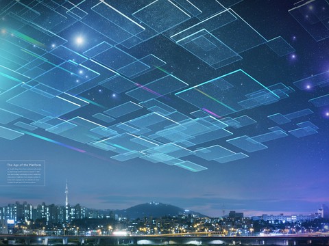 未来科技城市广告海报6