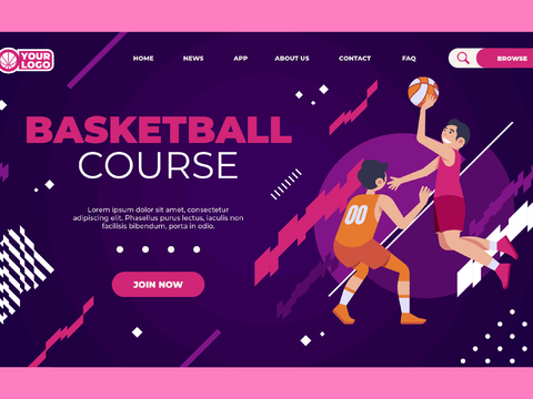 篮球运动创意广告海报35