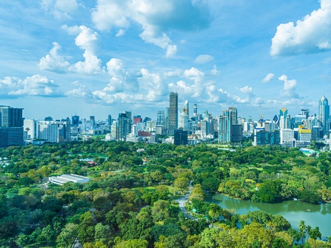 高清白天城市外景