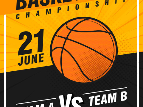 篮球运动创意广告海报17