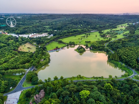 高清城市公园外景