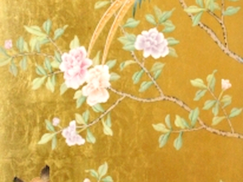  中式新中式挂画壁画字画山水花鸟背景墙壁纸装饰画油画 