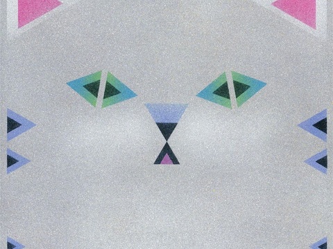  创意极简平涂插画日本当代艺术绘画 