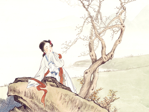  中式新中式挂画壁画字画山水花鸟背景墙壁纸装饰画油画 