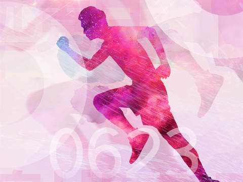  运动会比赛竞技体育精神跑步广告海报56 