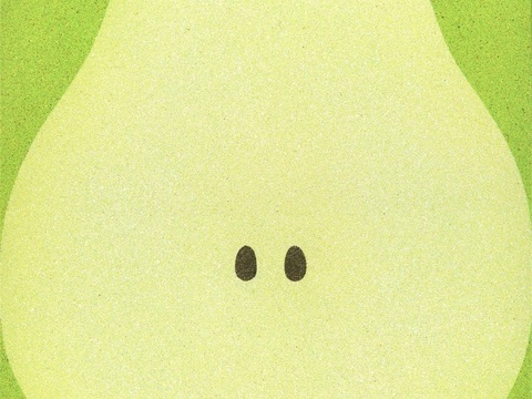  创意极简平涂插画日本当代艺术绘画 