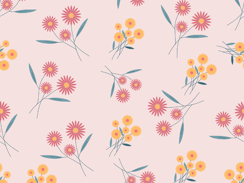 现代植物壁纸墙布