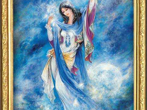  中式新中式挂画壁画字画山水花鸟背景墙壁纸装饰画油画 