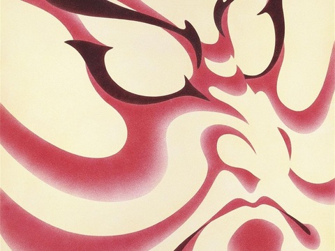  创意极简平涂插画日本当代艺术绘画 