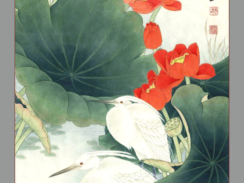  中式新中式挂画壁画字画山水花鸟背景墙壁纸装饰画油画 